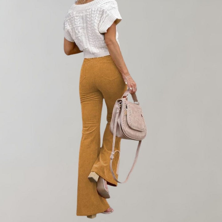 Josephine - Flared Corduroy Trousers - Corduroy Pants