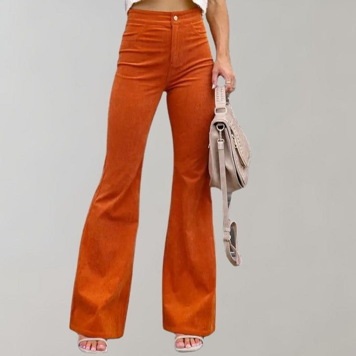 Josephine - Flared Corduroy Trousers - Corduroy Pants