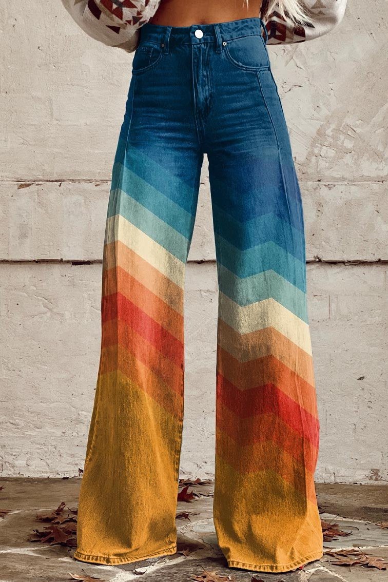 Penny - Vintage Boho Trousers A Touch of Nostalgia in Modern Style - S