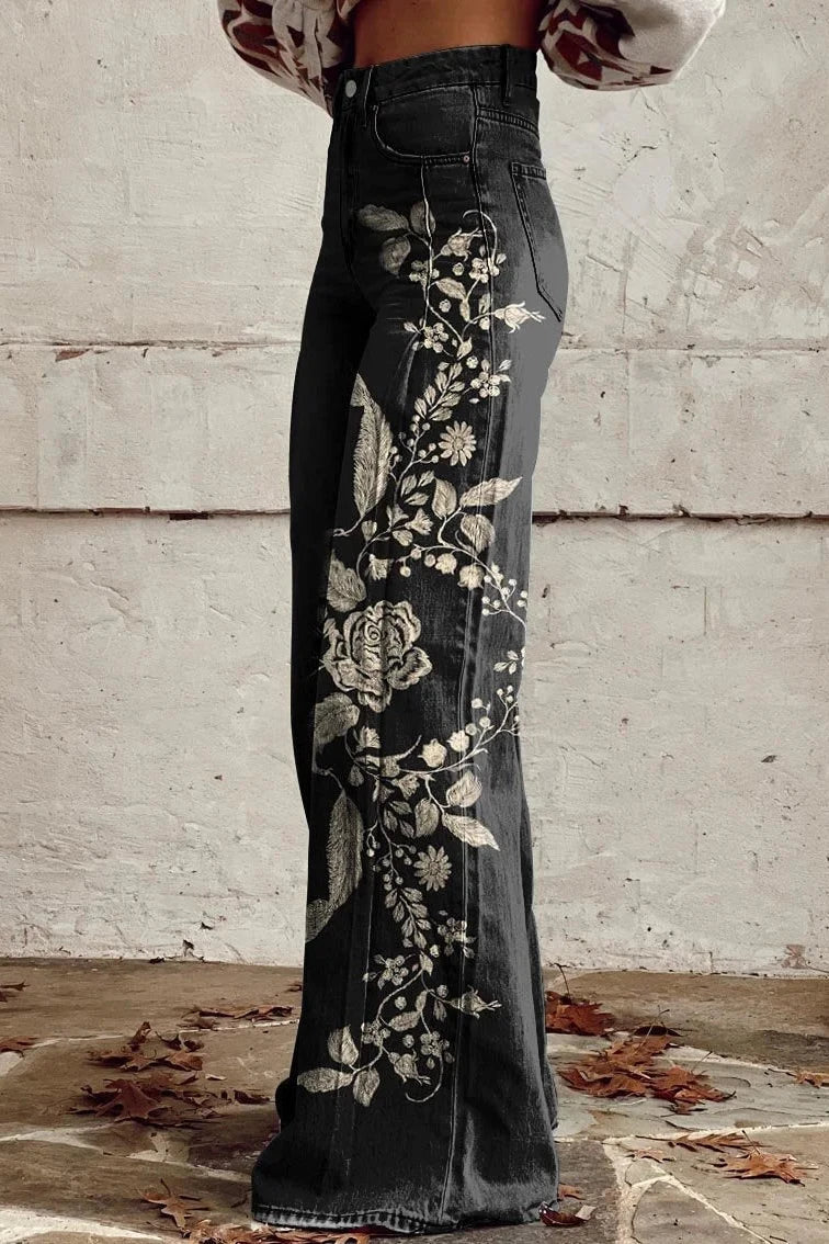 Kitty - Vintage Boho Trousers A Touch of Nostalgia in Modern Style - Pants