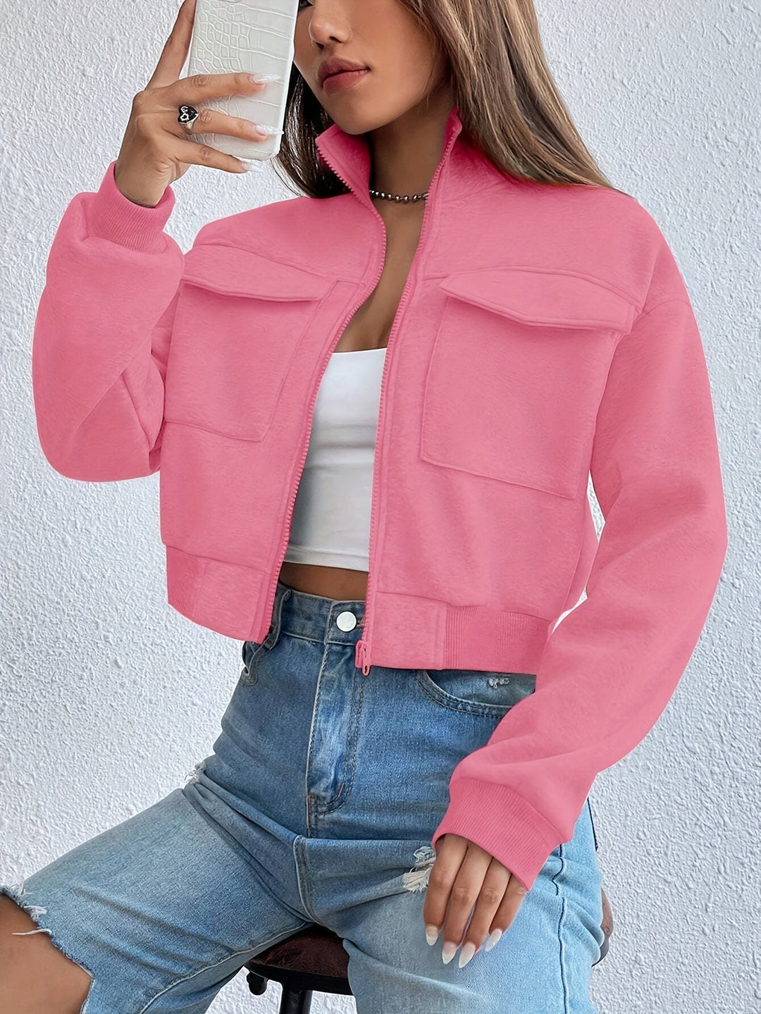 Lara - Discover the Versatility of Our Jacket Against Chilly Winds - Pink / S