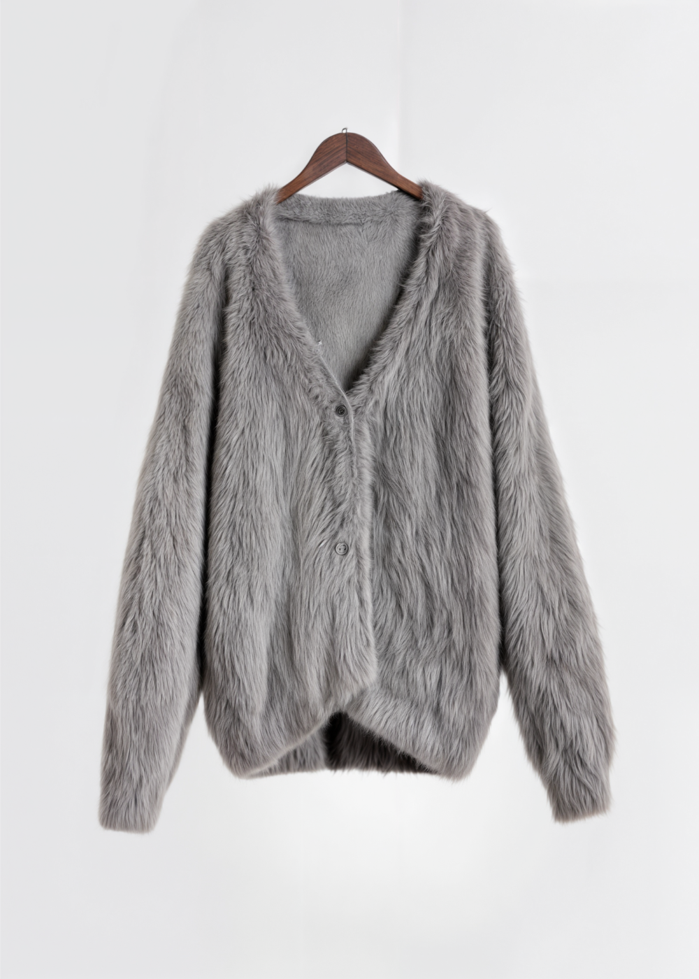 Lisa - Comfy Cardigan - Dark Grey / S