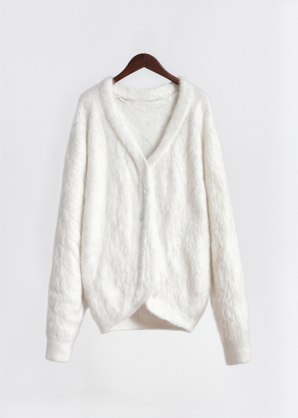 Lisa - Comfy Cardigan - White / S