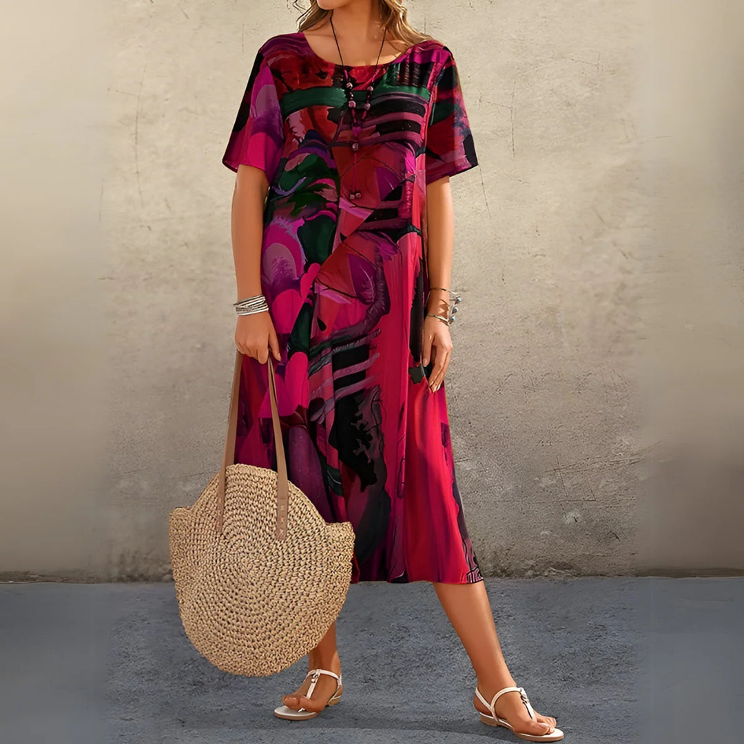 Sophia™ | Airy Dress with Tropical Print