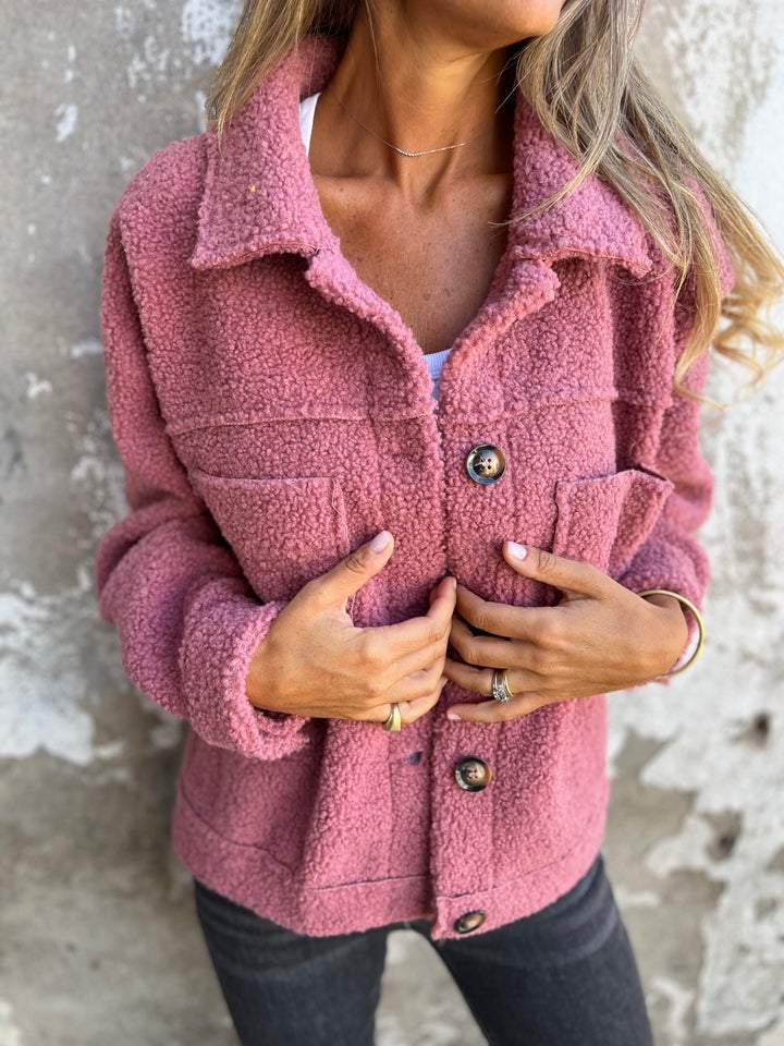 Loredana - Stylish Jacket - Pink / S