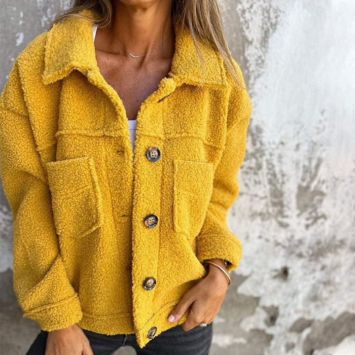 Loredana - Stylish Jacket - Yellow / S
