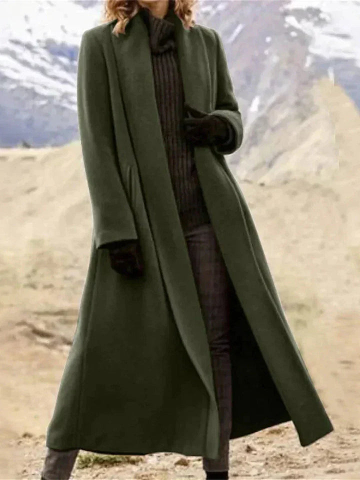 Merelyn - Long Trenchcoat - Army green / S - Long Trenchcoat