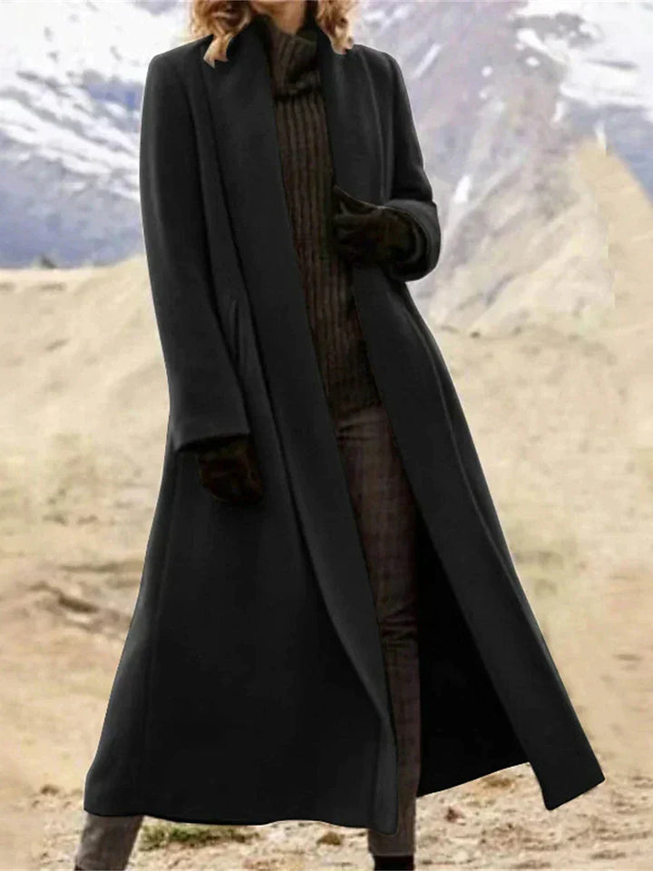 Merelyn - Long Trenchcoat - Black / S - Long Trenchcoat