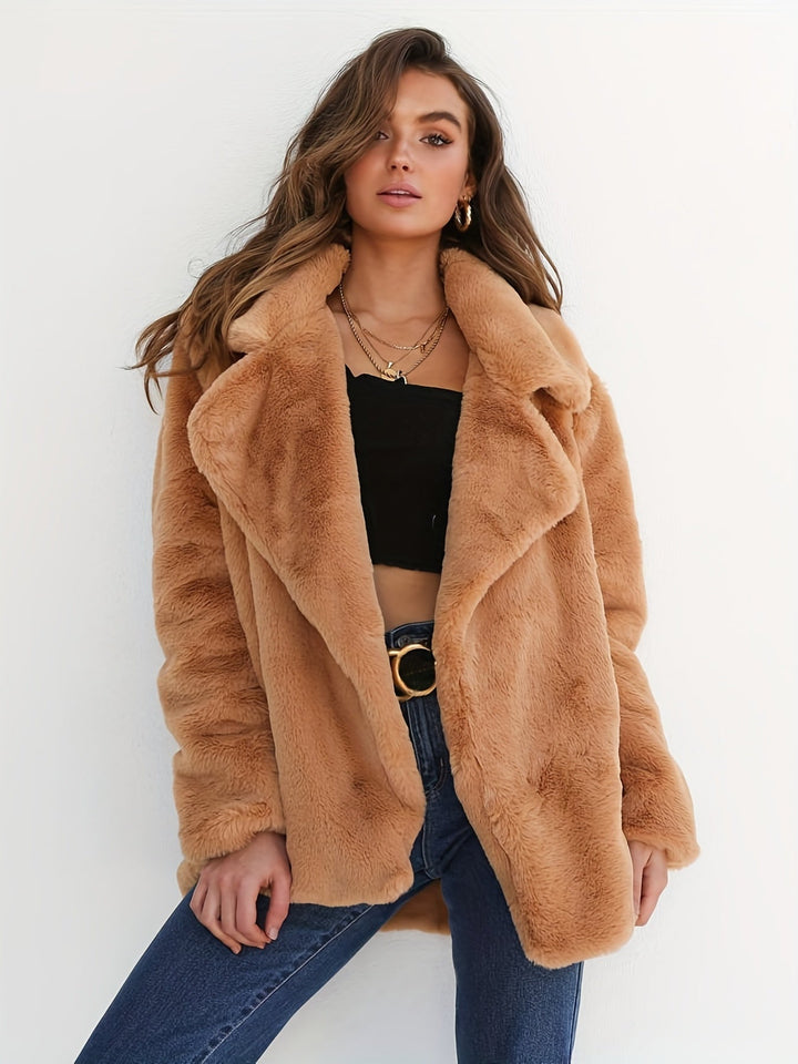 Merlin - Match Your Style And Elegance With Our Trendy Casual Fuzzy Jacket - Merlin - Match Your Style And Elegance