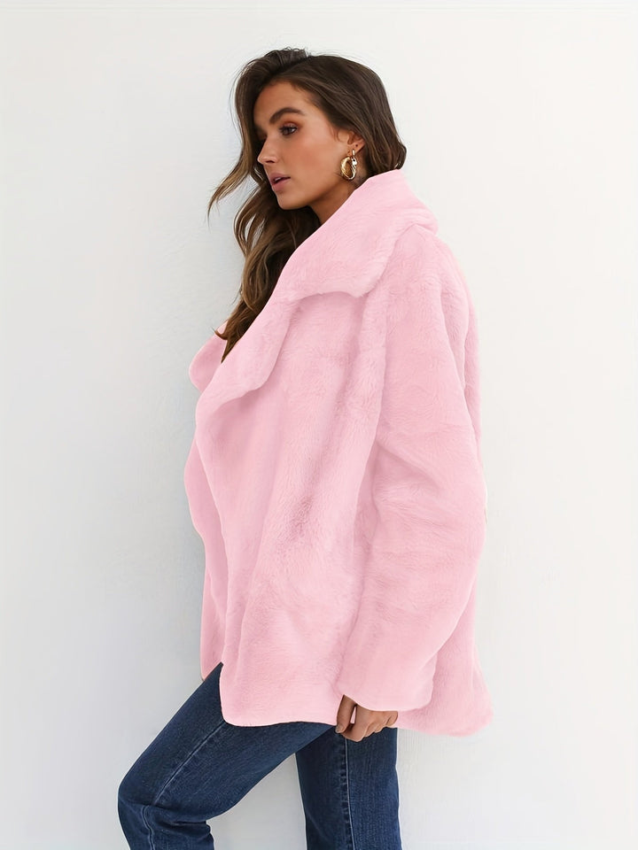 Merlin - Match Your Style And Elegance With Our Trendy Casual Fuzzy Jacket - Merlin - Match Your Style And Elegance