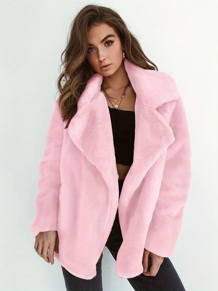 Merlin - Match Your Style And Elegance With Our Trendy Casual Fuzzy Jacket - Merlin - Match Your Style And Elegance