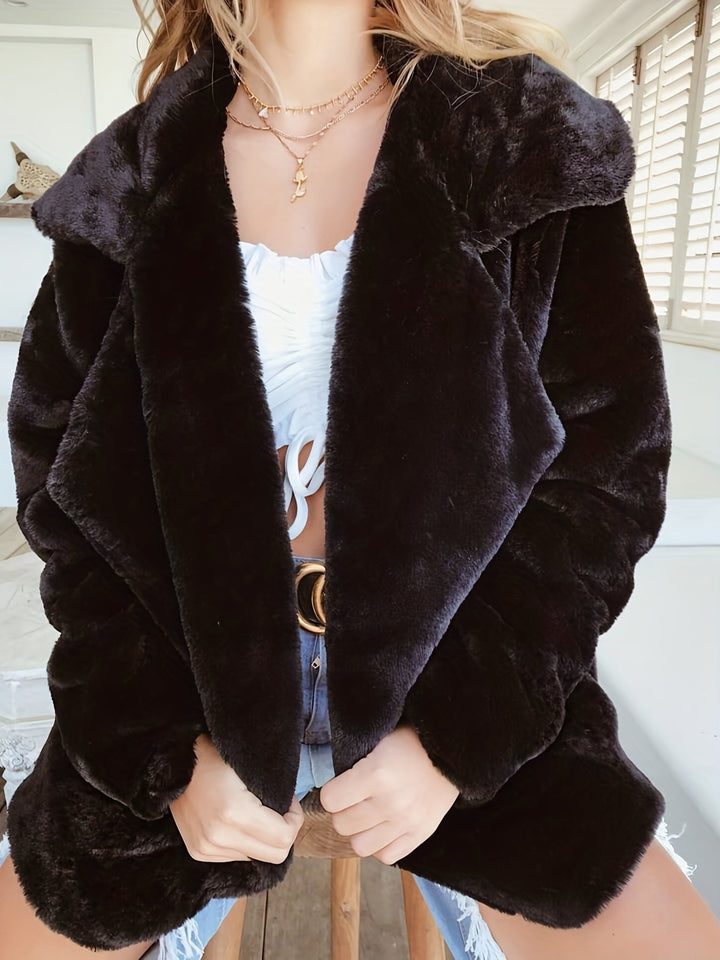 Merlin - Match Your Style And Elegance With Our Trendy Casual Fuzzy Jacket - Merlin - Match Your Style And Elegance