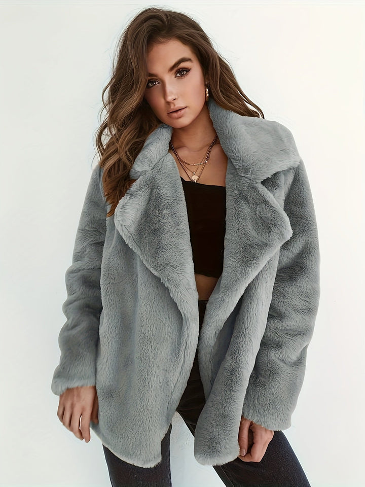 Merlin - Match Your Style And Elegance With Our Trendy Casual Fuzzy Jacket - Merlin - Match Your Style And Elegance