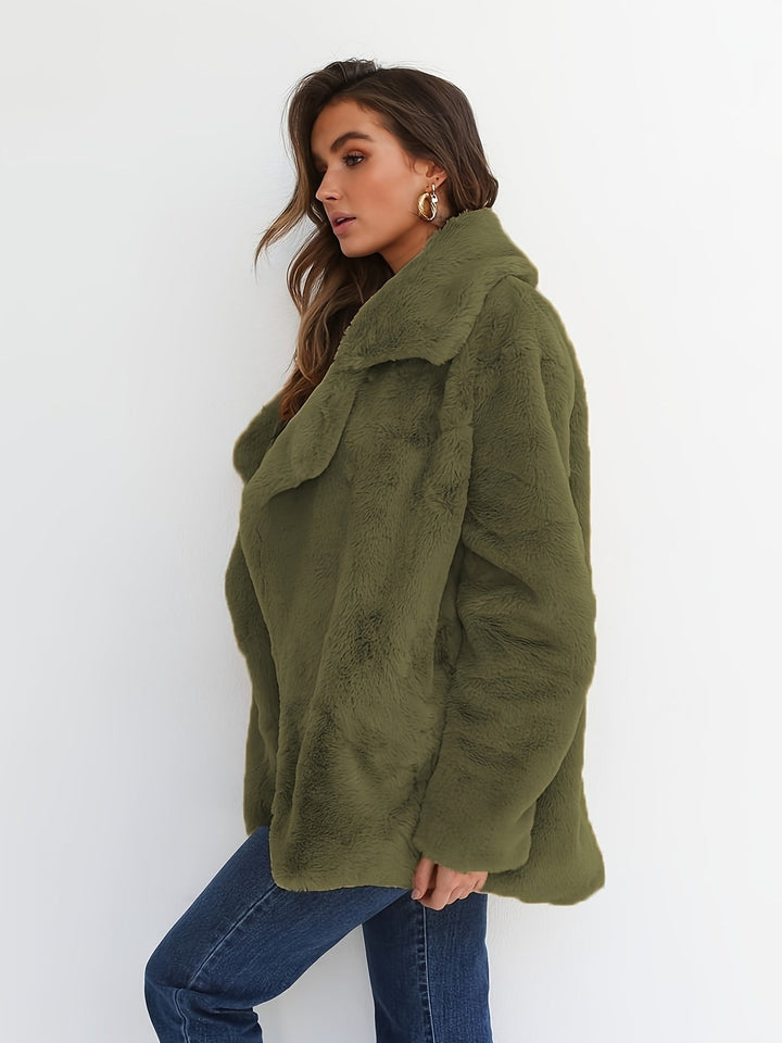 Merlin - Match Your Style And Elegance With Our Trendy Casual Fuzzy Jacket - Merlin - Match Your Style And Elegance