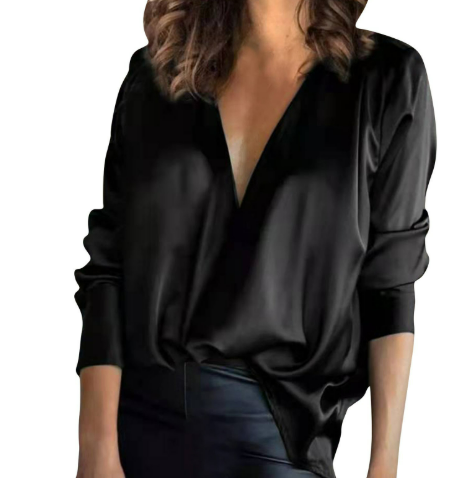 Mia - The Perfect Blouse for An Elegant Night Out - Black / S - Blouses