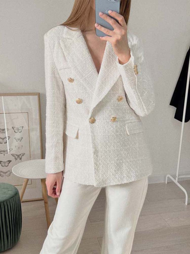 Molly Mae - Chic Double-braced Blazer
