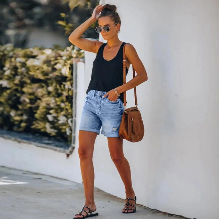 Natalya - Denim Shorts - Denim Shorts