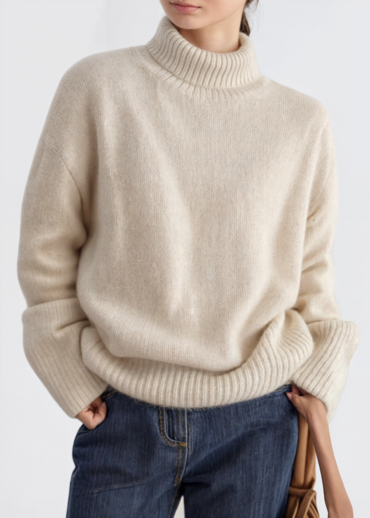 Nikki - Cashmere Sweater - Beige / S