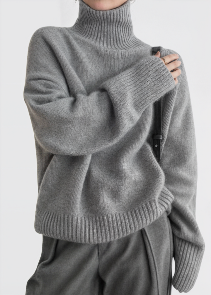 Nikki - Cashmere Sweater - Grey / S
