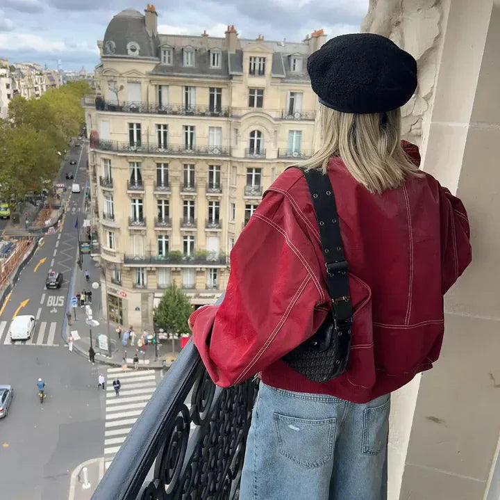 Sabrina - Oversized Leather Jacket