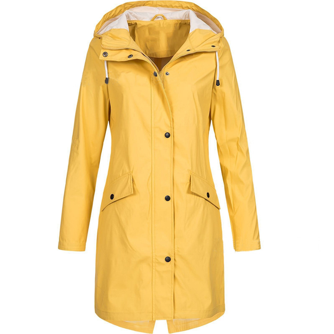 Sapphire - Elegant Raincoat - Yellow / S - Women Winter Jacket