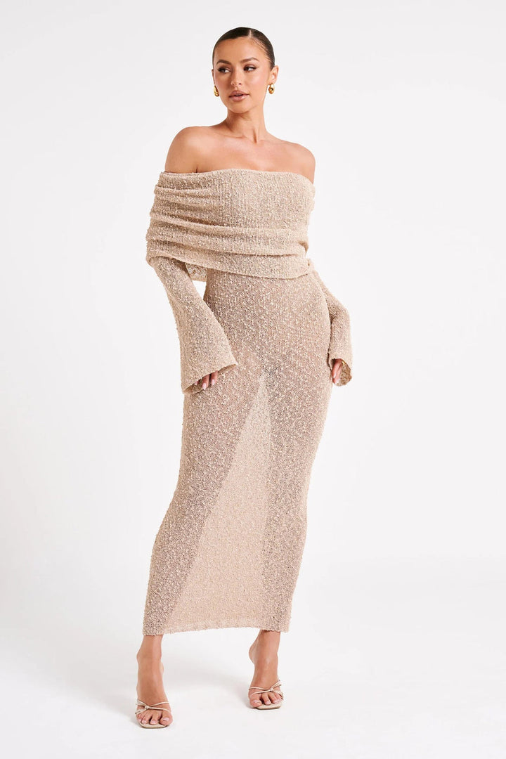 Sophie - Off-Shoulder Maxi Dress