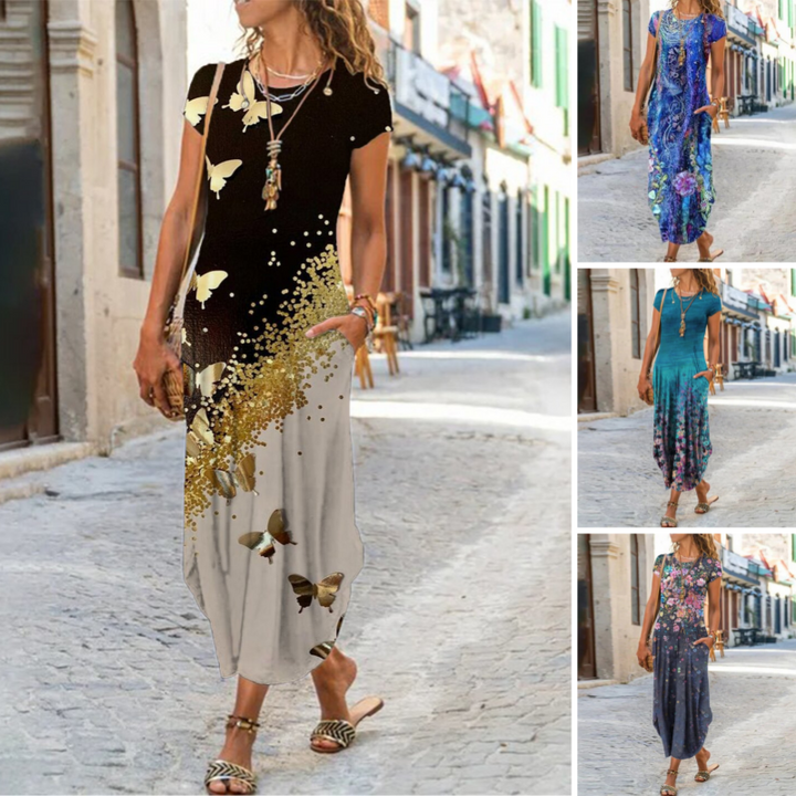 Freya™ | Long Dress with Print