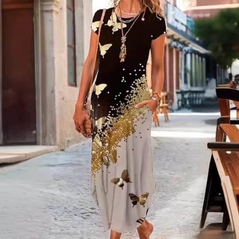 Freya™ | Long Dress with Print