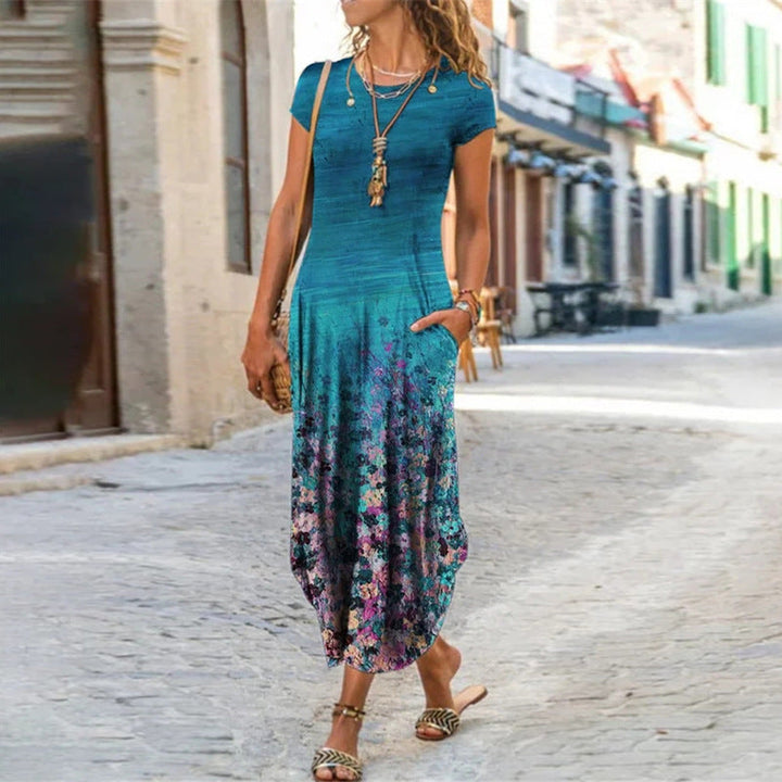 Freya™ | Long Dress with Print