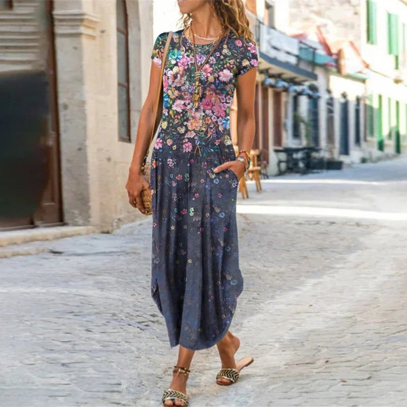 Freya™ | Long Dress with Print