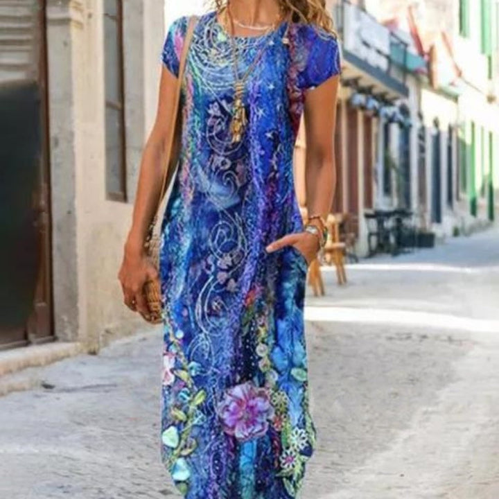 Freya™ | Long Dress with Print