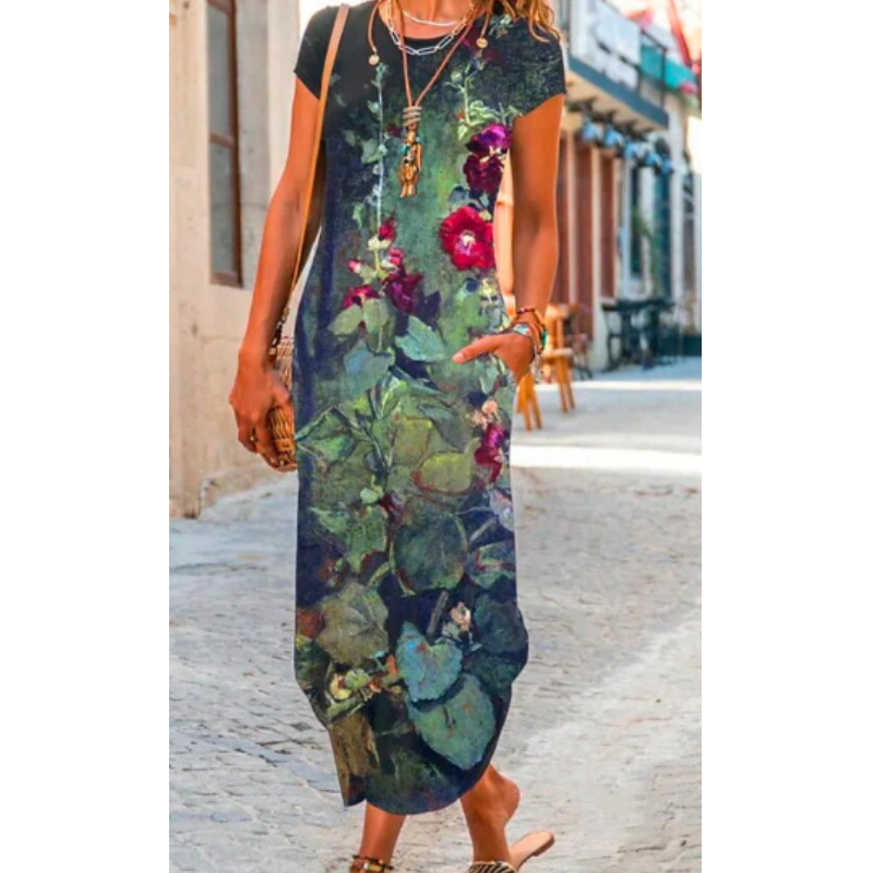 Freya™ | Long Dress with Print