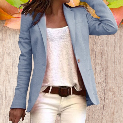 Tracie - Slimfit Blazer - Blue / S - Blazer
