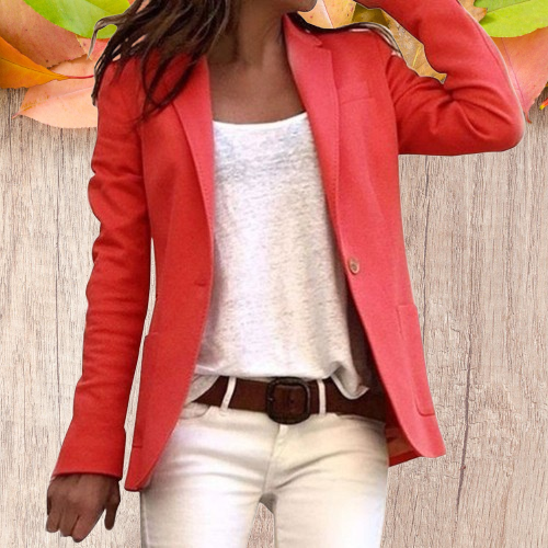 Tracie - Slimfit Blazer - Red / S - Blazer