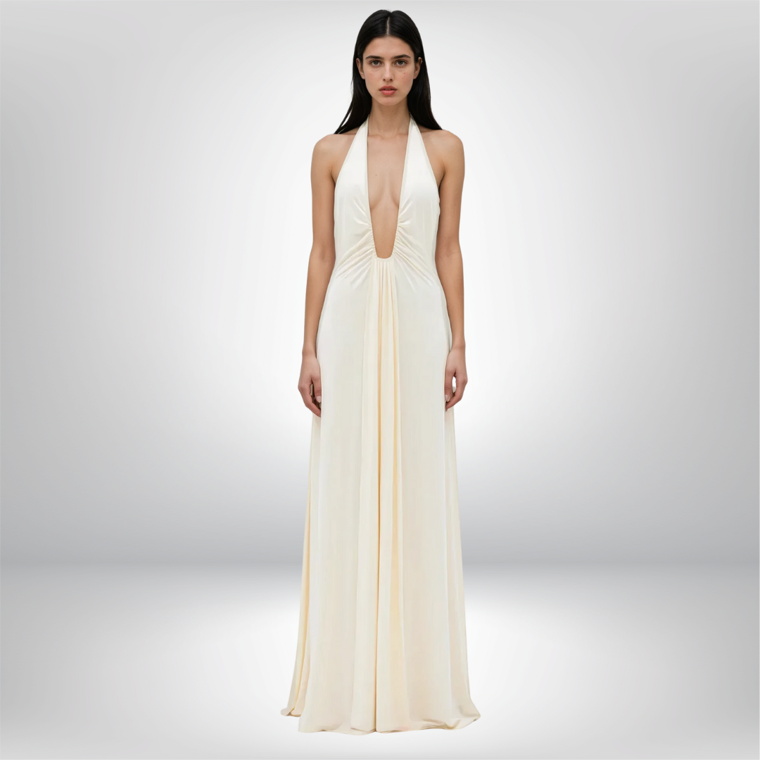 Valeria | Maxi Dress in Cupro