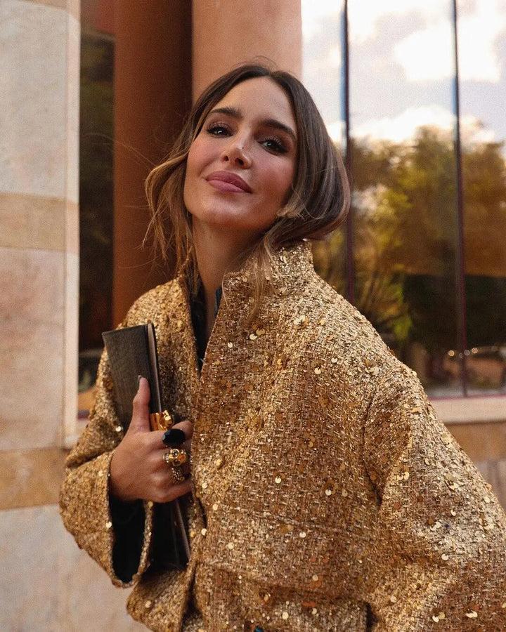 Zora - Golden Nights with This Sequin Jacket - Women Jacket