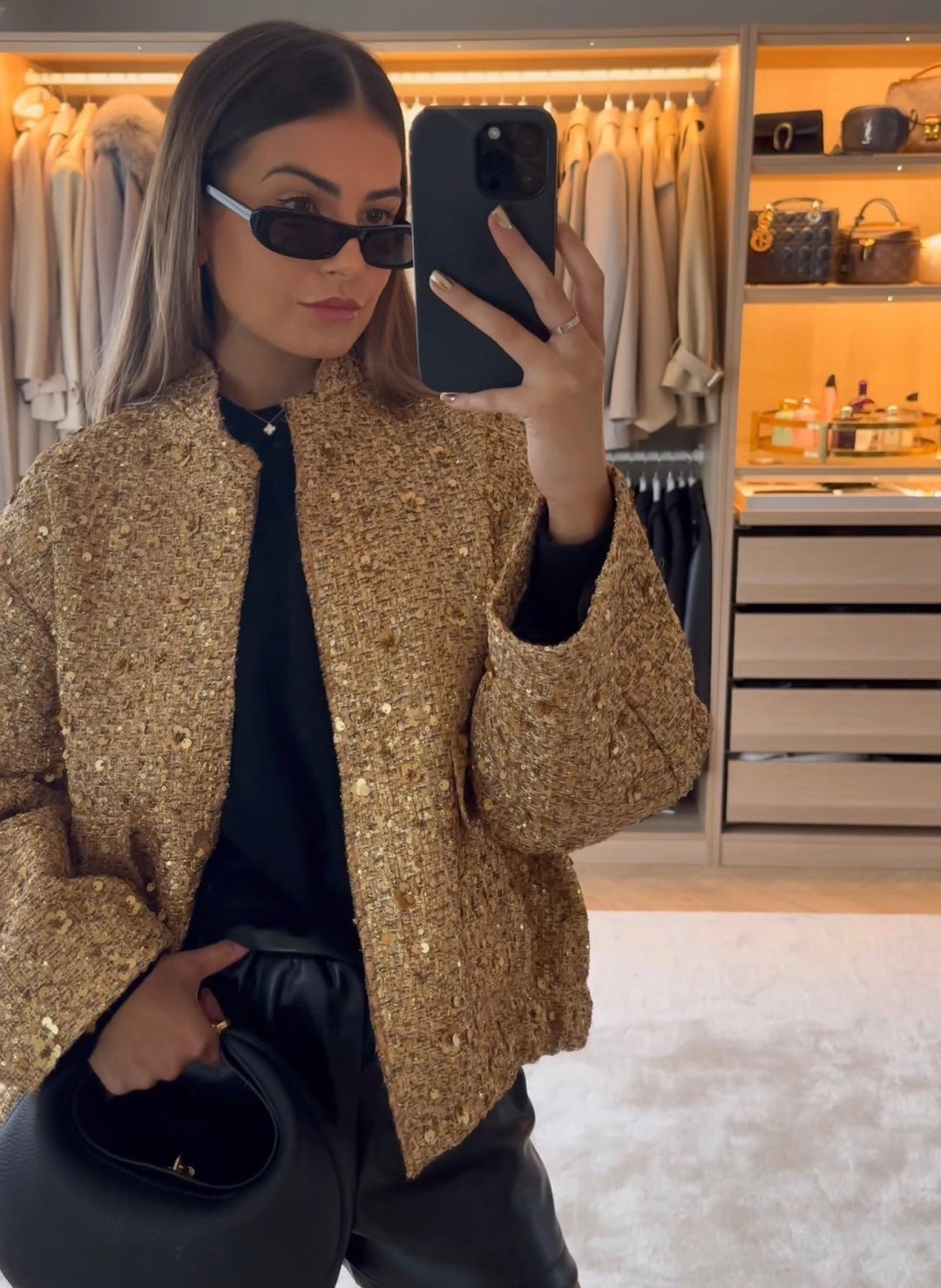 Zora - Golden Nights with This Sequin Jacket - Women Jacket