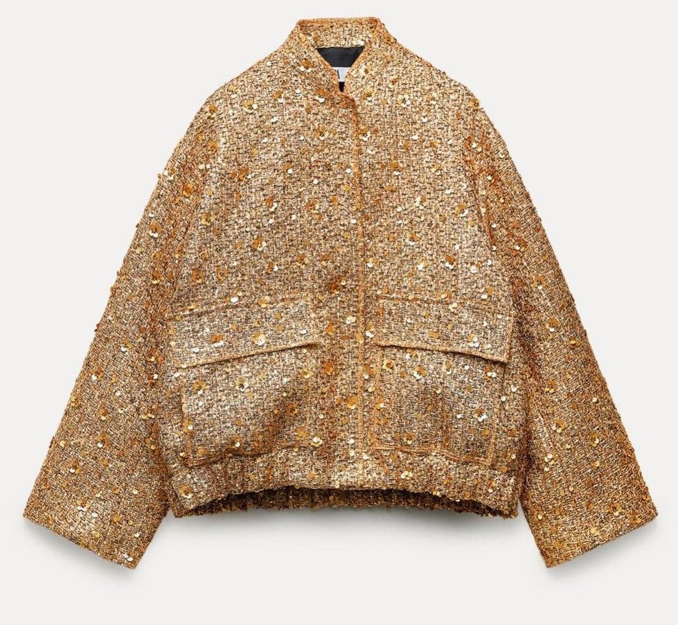 Zora - Golden Nights with This Sequin Jacket - Women Jacket
